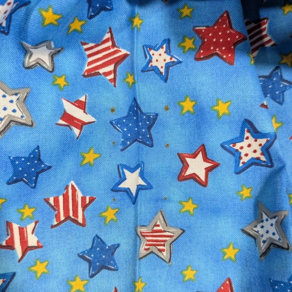 Patriotic Stars Blue Cotton Americana Sewing Quilting 44
